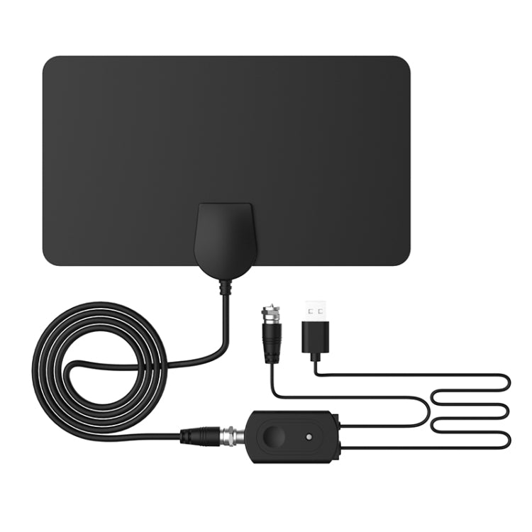 AN-1001 เสาอากาศ HDTV ในร่ม 5dBi/25dBi พร้อมสติ๊กเกอร์สองด้าน, VHF170-230/UHF470-862MHz, AN-1001