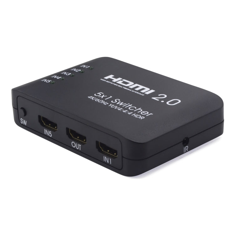 AYS-51V20 สวิตช์สปลิตเตอร์ HDMI 2.0 5x1 4K Ultra HD, 5x1 4K