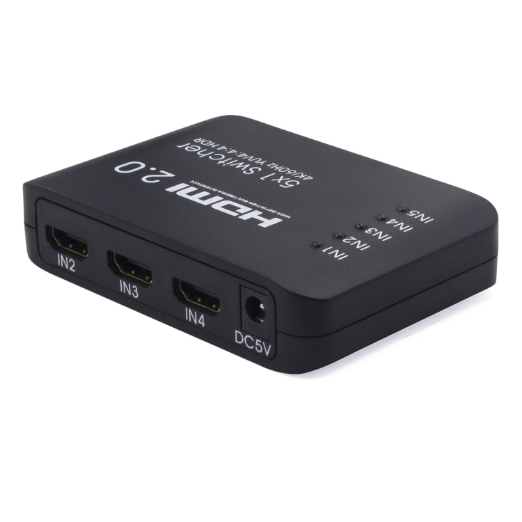AYS-51V20 สวิตช์สปลิตเตอร์ HDMI 2.0 5x1 4K Ultra HD, 5x1 4K