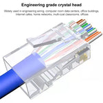 ตัวเชื่อมต่อ RJ45 แบบไม่หุ้มเกราะ Cat6e ผ่านตรง 10 ชิ้น, Cat6e ไม่หุ้มเกราะ