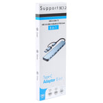 แท่นเชื่อมต่อมัลติฟังก์ชัน BYL-2218TU 8 in 1 USB + USB-C / Type-C เป็น USB HUB อะแดปเตอร์ BYL-2218TU