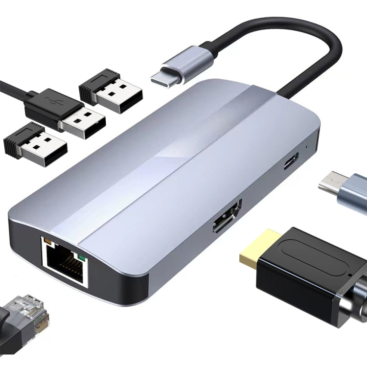 แท่นเชื่อมต่อ USB-C / Type-C เป็น USB 6-in-1 BYL-2209