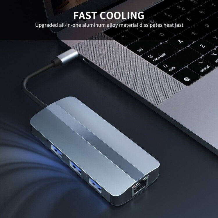 แท่นเชื่อมต่อ USB-C / Type-C เป็น USB 6-in-1 BYL-2209