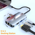 แท่นเชื่อมต่อ USB-C / Type-C เป็น USB 6-in-1 BYL-2203