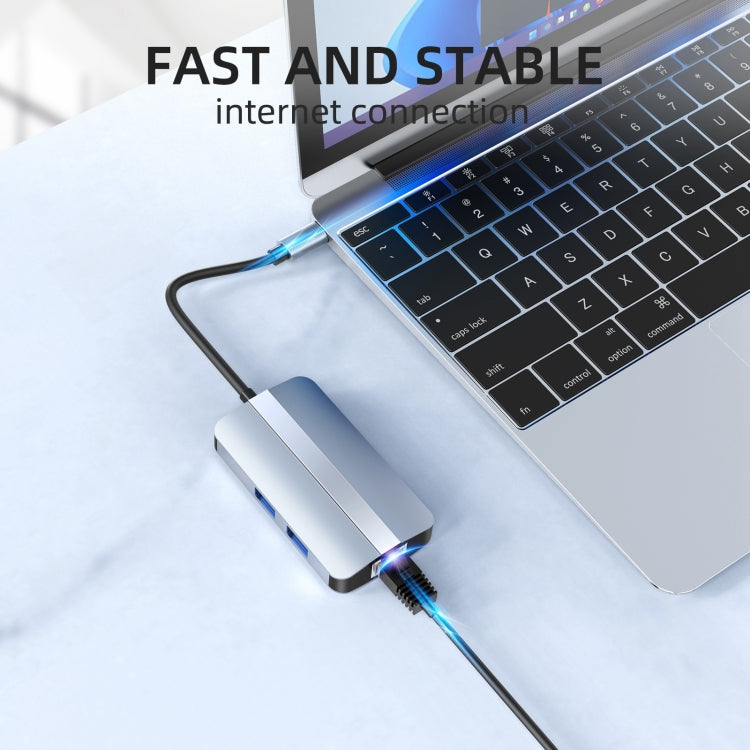แท่นเชื่อมต่อ USB-C / Type-C เป็น USB 6-in-1 BYL-2203