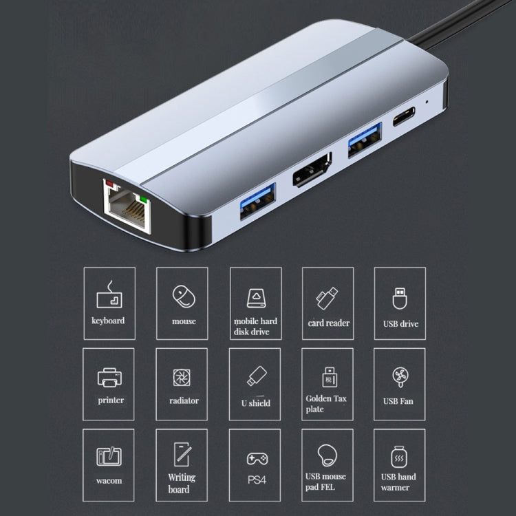 แท่นเชื่อมต่อ USB-C / Type-C เป็น USB 9-in-1 BYL-2206