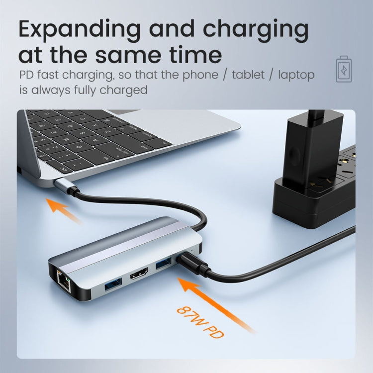 แท่นเชื่อมต่อ USB-C / Type-C เป็น USB 9-in-1 BYL-2206