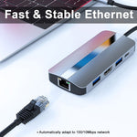 แท่นเชื่อมต่อ USB-C / Type-C เป็น USB 9-in-1 BYL-2206