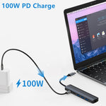 แท่นเชื่อมต่อ USB-C / Type-C เป็น USB 6-in-1 พร้อมพอร์ตเครือข่าย 1000M BYL-2210