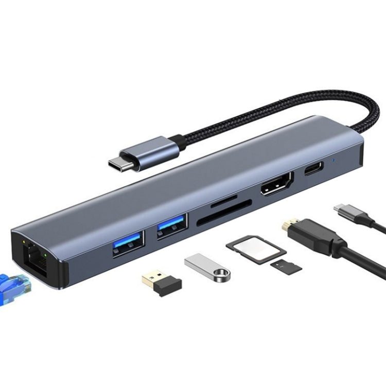 แท่นเชื่อมต่อ USB-C / Type-C เป็น USB 7-in-1 BYL-2303