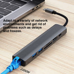 แท่นเชื่อมต่อ USB-C / Type-C เป็น USB 7-in-1 BYL-2303