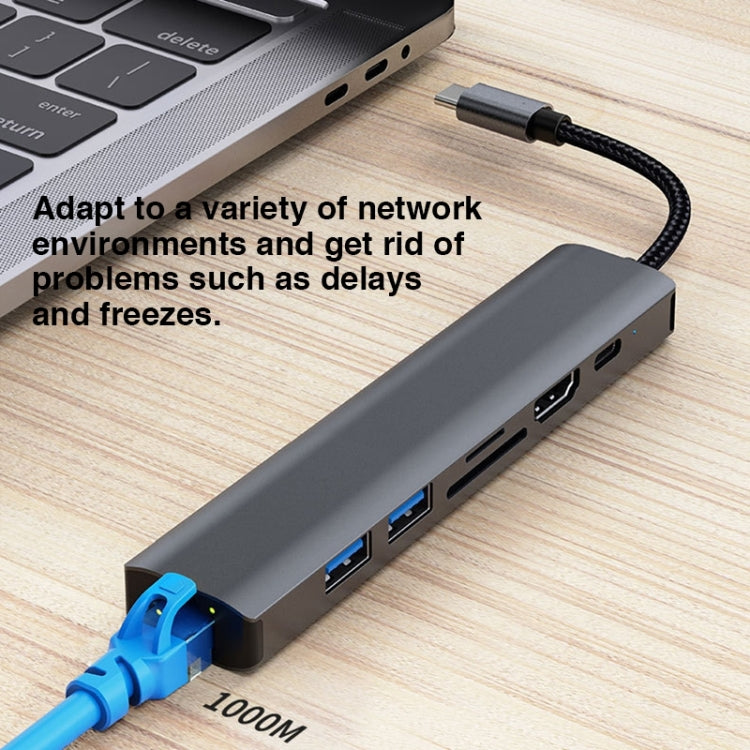 แท่นเชื่อมต่อ USB-C / Type-C เป็น USB 7-in-1 BYL-2303