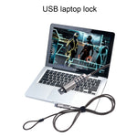 กุญแจล็อกแล็ปท็อปแบบยูนิเวอร์แซล อินเทอร์เฟซ USB