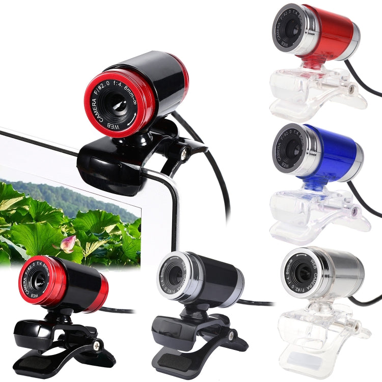 เว็บแคม HXSJ A860 30fps 480P HD สำหรับเดสก์ท็อป/แล็ปท็อป พร้อมไมโครโฟนดูดซับเสียง 10 ม., สายยาว 1.4 ม., A860 สีเทา, A860 สีน้ำเงิน, A860 สีแดง, A860 สีแดง+ดำ, A860 สีดำ