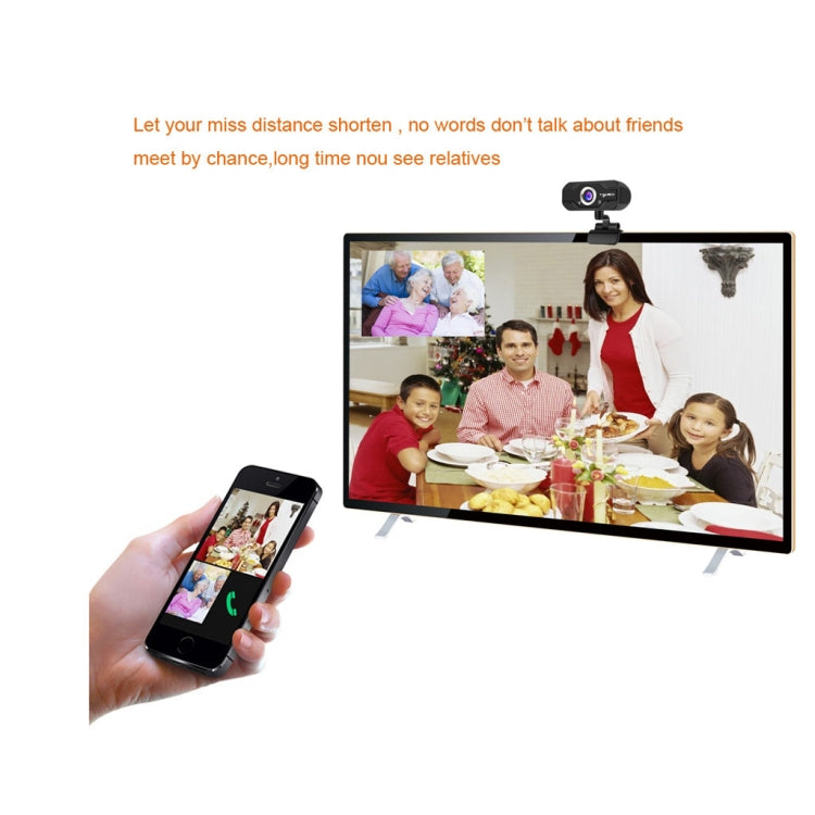 HXSJ S50 เว็บแคม HD 720P 30fps 100 เมกะพิกเซล สำหรับเดสก์ท็อป / แล็ปท็อป / สมาร์ททีวี พร้อมไมโครโฟนดูดซับเสียง 10 เมตร ความยาวสาย: 1.4 เมตร, S50