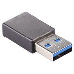 อะแดปเตอร์โลหะ USB 3.0 ตัวผู้ เป็น Type-C / USB-C ตัวเมีย, USB 3.0 ตัวผู้ เป็น Type-C ตัวเมีย