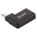 อะแดปเตอร์โลหะ Type-C / USB-C ตัวผู้ เป็น USB 3.2 ตัวเมีย แบบหัวงอ 90 องศา, Type-C ตัวผู้ เป็น USB 3.2 ตัวเมีย