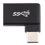 อะแดปเตอร์โลหะ Type-C / USB-C ตัวผู้ เป็น USB 3.2 ตัวเมีย แบบหัวงอ 90 องศา, Type-C ตัวผู้ เป็น USB 3.2 ตัวเมีย