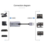 Onten US302 การ์ดจับภาพเสียงและวิดีโอ USB3.0, US302