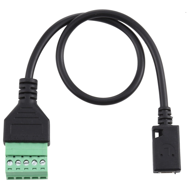 สายอะแดปเตอร์ USB ตัวเมีย 5 พิน แบบไม่ต้องบัดกรี พร้อมขั้วต่อแบบเสียบ ความยาว: 30cm, ตัวเมีย 5 พิน