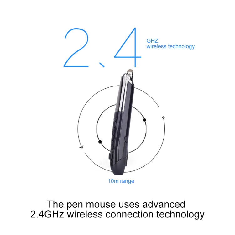 เมาส์ออปติคอลไร้สายอัจฉริยะ 6 ปุ่ม PR-08 พร้อมฟังก์ชันปากกา Stylus และเลเซอร์ สีแดง สีขาว สีดำ สีเทา สีน้ำเงิน