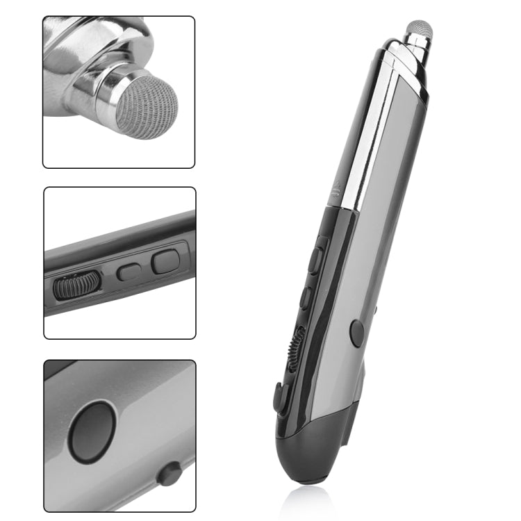 เมาส์ออปติคอลไร้สายอัจฉริยะ 6 ปุ่ม PR-08 พร้อมฟังก์ชันปากกา Stylus และเลเซอร์ สีแดง สีขาว สีดำ สีเทา สีน้ำเงิน