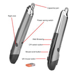 เมาส์ออปติคอลไร้สายอัจฉริยะ 6 ปุ่ม PR-08 พร้อมฟังก์ชันปากกา Stylus และเลเซอร์ สีแดง สีขาว สีดำ สีเทา สีน้ำเงิน
