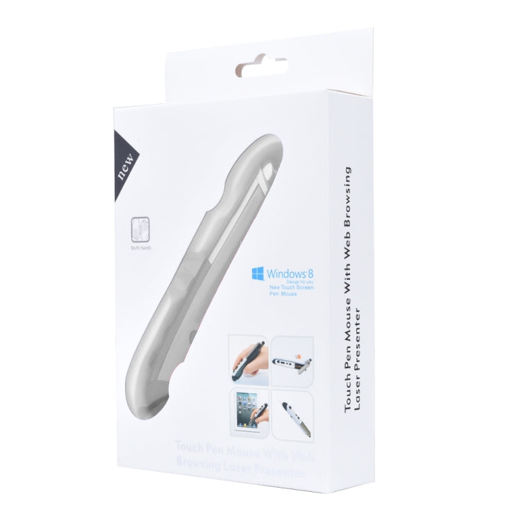 เมาส์ออปติคอลไร้สายอัจฉริยะ 6 ปุ่ม PR-08 พร้อมฟังก์ชันปากกา Stylus และเลเซอร์ สีแดง สีขาว สีดำ สีเทา สีน้ำเงิน