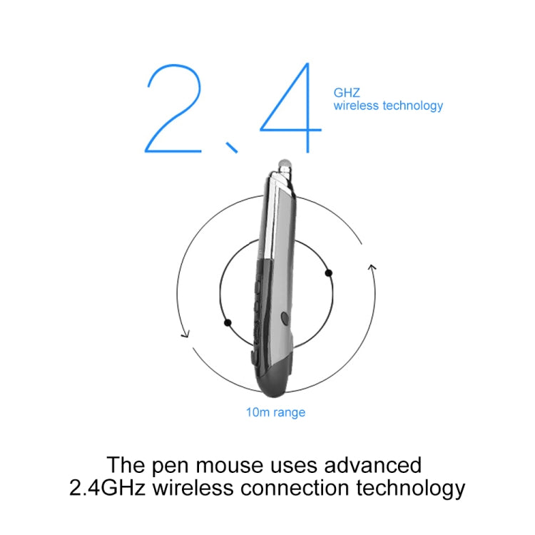 เมาส์ออปติคอลไร้สายอัจฉริยะ 6 ปุ่ม PR-08 พร้อมฟังก์ชันปากกา Stylus และเลเซอร์ สีแดง สีขาว สีดำ สีเทา สีน้ำเงิน