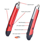 เมาส์ออปติคอลไร้สายอัจฉริยะ 6 ปุ่ม PR-08 พร้อมฟังก์ชันปากกา Stylus และเลเซอร์ สีแดง สีขาว สีดำ สีเทา สีน้ำเงิน