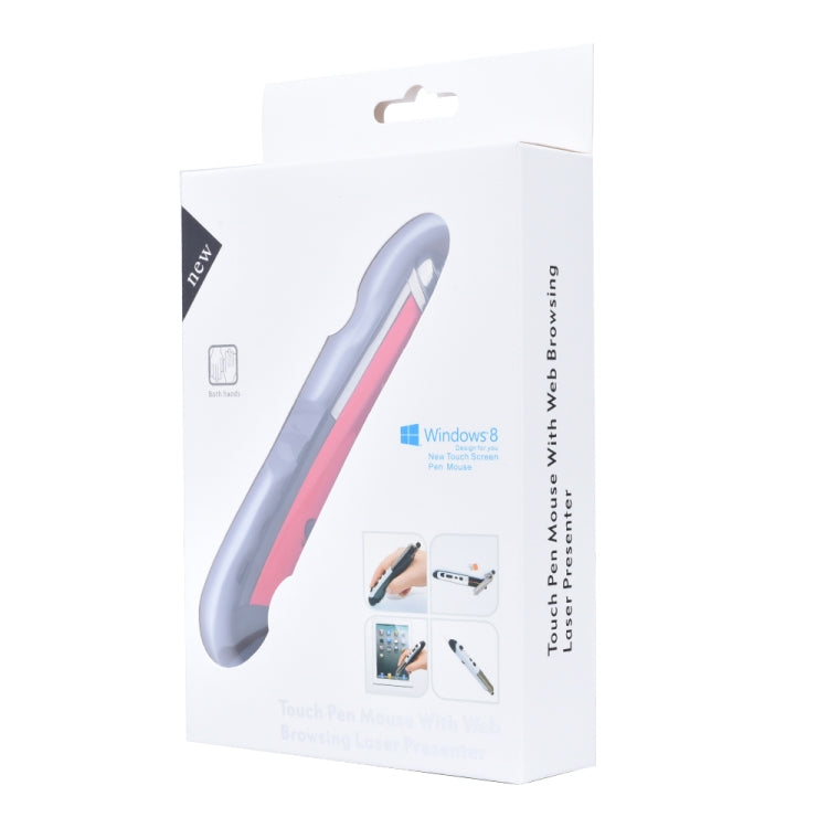 เมาส์ออปติคอลไร้สายอัจฉริยะ 6 ปุ่ม PR-08 พร้อมฟังก์ชันปากกา Stylus และเลเซอร์ สีแดง สีขาว สีดำ สีเทา สีน้ำเงิน