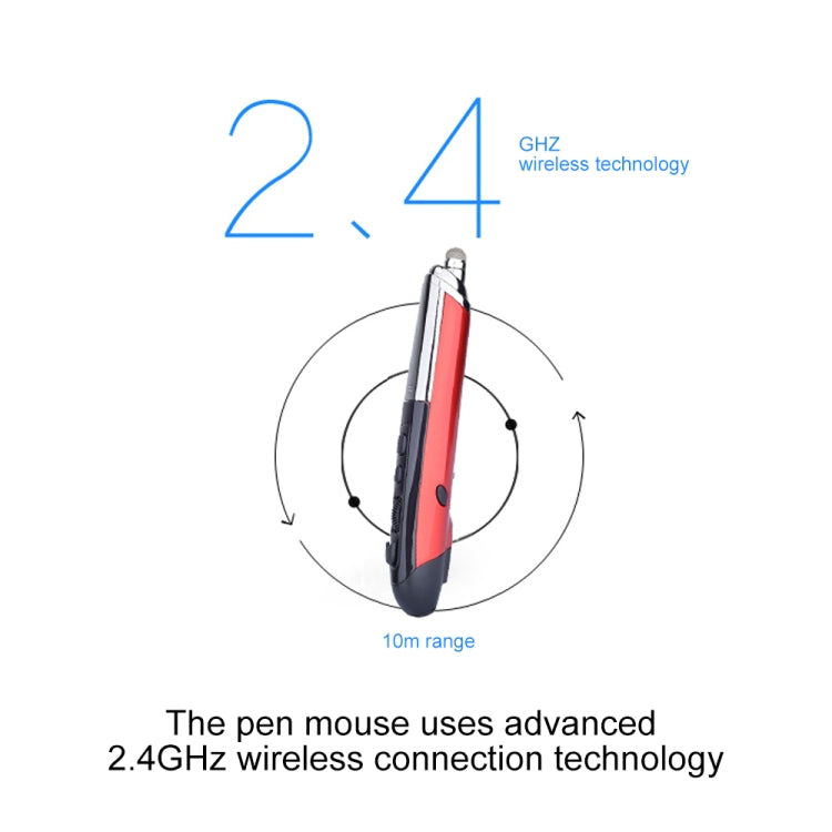 เมาส์ออปติคอลไร้สายอัจฉริยะ 6 ปุ่ม PR-08 พร้อมฟังก์ชันปากกา Stylus และเลเซอร์ สีแดง สีขาว สีดำ สีเทา สีน้ำเงิน