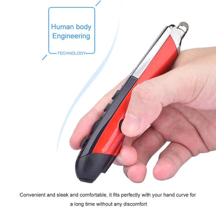 เมาส์ออปติคอลไร้สายอัจฉริยะ 6 ปุ่ม PR-08 พร้อมฟังก์ชันปากกา Stylus และเลเซอร์ สีแดง สีขาว สีดำ สีเทา สีน้ำเงิน