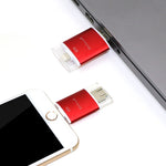 Richwell แฟลชไดรฟ์ 3 in 1 16G Type-C + 8 Pin + USB 3.0 ฝาปิดโลหะสองชั้นแบบดัน-ดึง พร้อมฟังก์ชัน OTG
