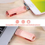 Richwell แฟลชไดรฟ์โลหะ 3 in 1 16G Type-C + Micro USB + USB 3.0 พร้อมฟังก์ชัน OTG