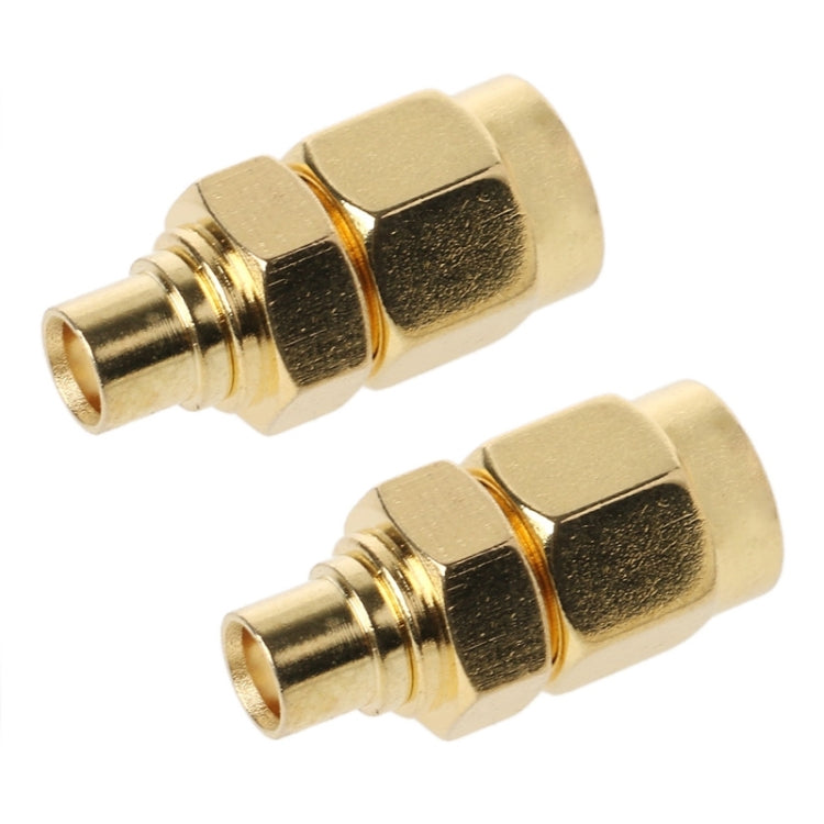 2 ชิ้น ตัวผู้ SMA เป็น ตัวเมีย MCX ตัวเชื่อมต่อ RF Coaxial, ตัวผู้ SMA เป็น ตัวเมีย MCX