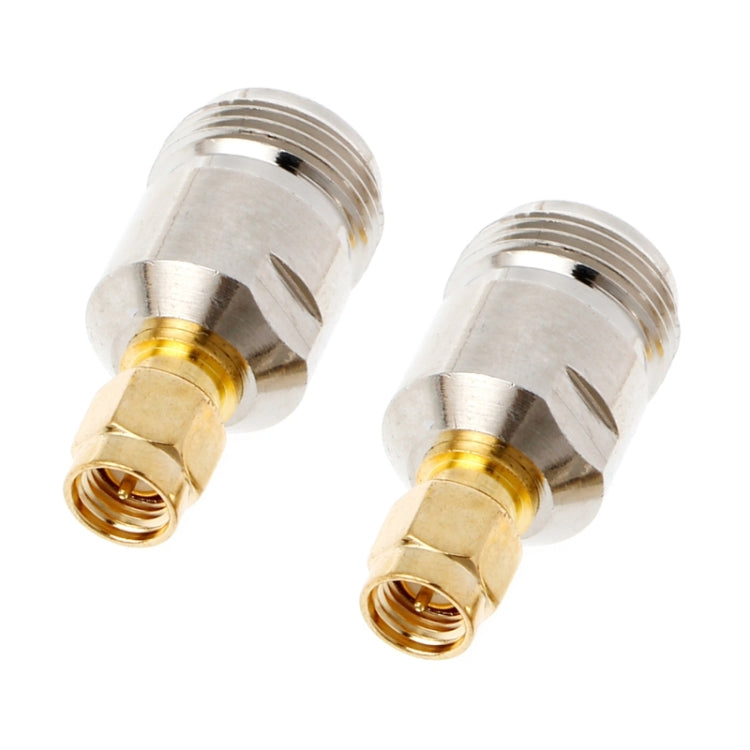 2 ชิ้น ตัวผู้ SMA เป็น ตัวเมีย N ตัวเชื่อมต่อ RF Coaxial, ตัวผู้ SMA เป็น ตัวเมีย N