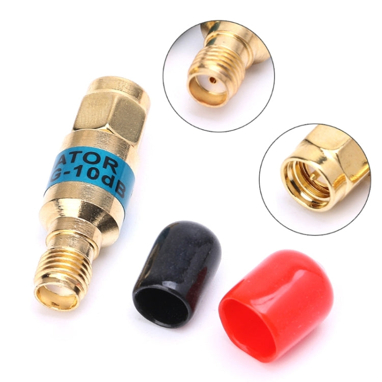 ตัวลดสัญญาณ RF โคแอกเชียล SMA-JK ชายเป็นหญิง 2W 10dBi ความถี่ DC-6.0GHz, SMA ชายเป็นหญิง (ตัวลดสัญญาณ)