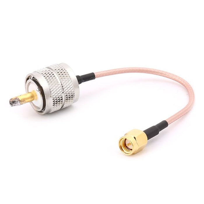 สายโคแอกเชียล Pigtail UHF ชายเป็น SMA ชาย 15 ซม., UHF ชายเป็น SMA ชาย (สาย)