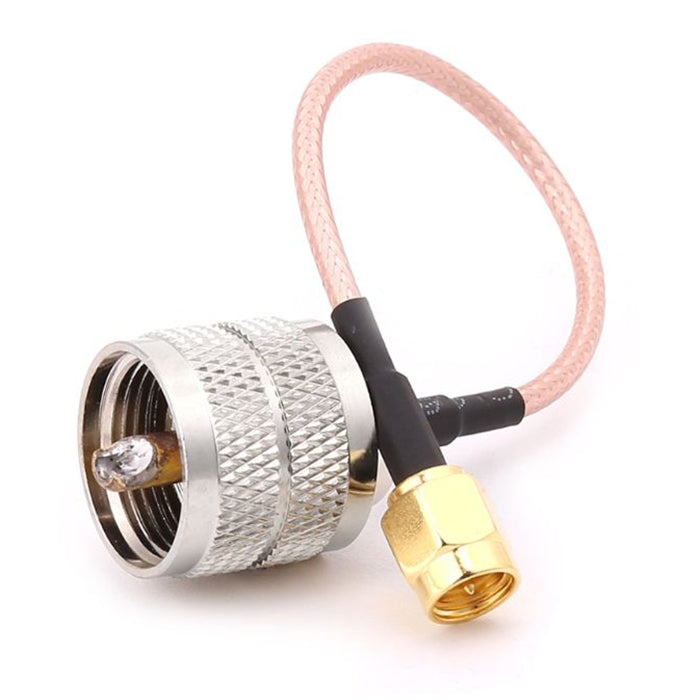 สายโคแอกเชียล Pigtail UHF ชายเป็น SMA ชาย 15 ซม., UHF ชายเป็น SMA ชาย (สาย)