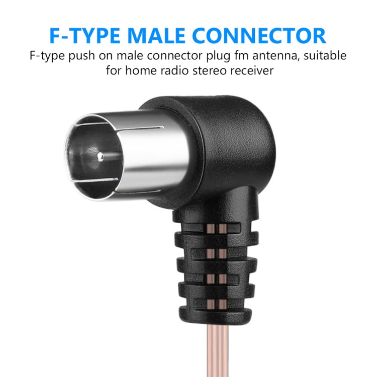 เสาอากาศ FM Dipole ตัวเมีย 2 เมตร พร้อมขั้วต่อปลั๊ก สเตอริโอ เครื่องรับวิทยุ, เสาอากาศ FM Dipole