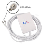 เสาอากาศ 4G 28dBi พร้อมขั้วต่อ CRC9 ชาย สำหรับเราเตอร์ 4G LTE FDD/TDD, CRC9 ชาย