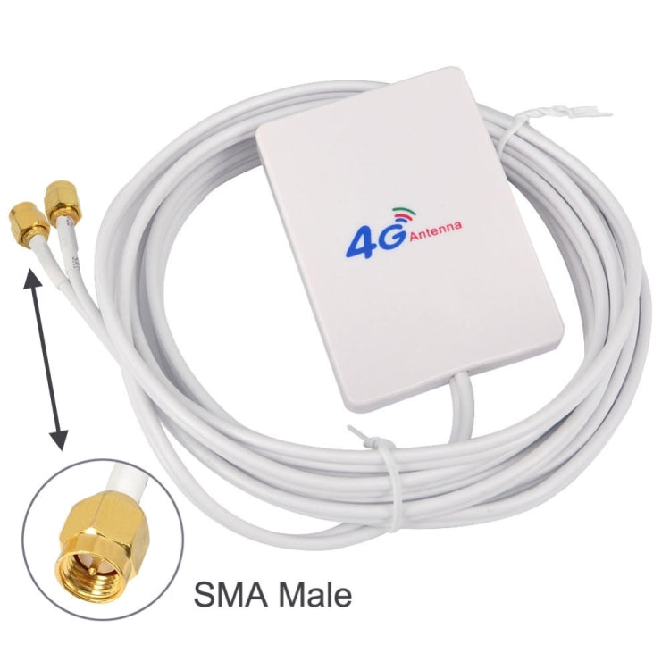 เสาอากาศ 4G 28dBi พร้อมขั้วต่อ SMA ชาย สำหรับเราเตอร์ 4G LTE FDD/TDD, SMA ชาย