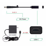 สายชาร์จอะแดปเตอร์ DP USB-C / Type-C เป็น 7.4 x 0.6 มม. สำหรับ HP, 2.4 x 0.6 มม.