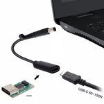 สายชาร์จอะแดปเตอร์ DP USB-C / Type-C เป็น 7.4 x 0.6 มม. สำหรับ HP, 2.4 x 0.6 มม.