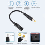 สายชาร์จอะแดปเตอร์ DP USB-C / Type-C เป็น 5.5 x 2.5 มม.