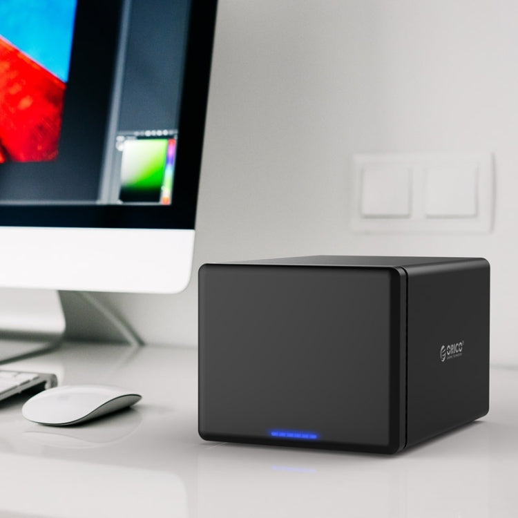 ORICO NS500-RC3 กล่องเก็บฮาร์ดดิสก์ภายนอก 5 ช่อง USB-C / Type-C 3.1 เป็น SATA พร้อม Raid สำหรับ HDD SATA ขนาด 3.5 นิ้ว รองรับโปรโตคอล UASP, USB 3.1 Type-C เป็น SATA พร้อม Raid