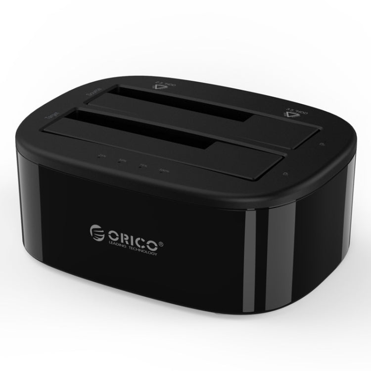 ORICO 6228US3-C ด็อกเก็บข้อมูลภายนอก USB 3.0 Type-B เป็น SATA 2 ช่อง พร้อมระบบโคลน 1 ต่อ 1 สำหรับฮาร์ดดิสก์/SSD SATA 2.5 นิ้ว / 3.5 นิ้ว