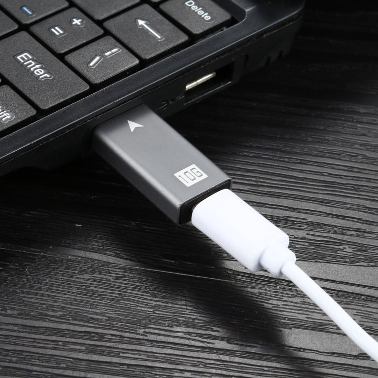 อะแดปเตอร์แปลงปลั๊ก USB-C / Type-C ตัวเมียเป็น USB 3.0 ตัวผู้ 10Gbps สำหรับซิงค์ข้อมูล, Type-C ตัวเมียเป็น USB 3.0