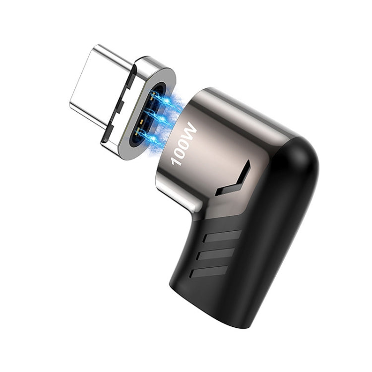 X20 อะแดปเตอร์ชาร์จแม่เหล็ก 120W PD USB-C / Type-C ตัวเมียถึง USB-C / Type-C แบบข้อศอก
